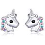 European and America Sell Children's Accessories Unicorn Cat Love-Heart Rainbow Earrings