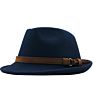 Wide Brim Wool Felt Fedora Hat