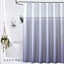 European Pattern Print Waterproof Shower Curtain, Elegant Rust Resistant Green Shower Curtain Boho for Bathroom/