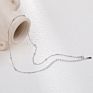 F965 Minimalist Jewellery Necklaces Choker 925 Sterling Silver Bobble Chain Satellite Necklace