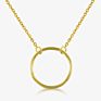 Fashionable Simple Jewelry round Open Circle Pendant Clavicle Chain Silver Necklace