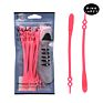 Fast Delivery Shoelaces Silicone for Adults Shoelace No Tie Rubber Shoelaces Accept Free Sample Silicone round Lace 14Pcs