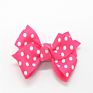 Favor Ribbon Dots Pattern Grosgrain Hair Bows with Clips for Girls Beauty Decoration