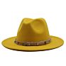 Fedora Hats for Women Cowboy Hat Felt Western Ladies Stageholidsy Party Wide Brim Jazz Cap Sombreros Para Mujeres Gorra