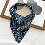 Floral Print Bandana Headbands for Girls Women Vintage Cross Turban Bandage Hair Bands Scarf Hair Accessories Headwear