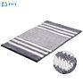 Fmt Ready to Ship Bathroom Shower Rugs Absorbent Chenille Stripe Bath Mat Set