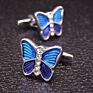 French Men's Shirt Metal Brass Enamel Cufflinks Animal Butterflies Turtle Fish Dog Penguin Lobster Cuff Links