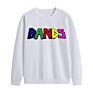 French Terry Cotton Fabric Chenille Embroidery Logo Oversized Mens Sweatshirts
