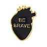 Funny Cartoon White Organ Heart Enamel Brooch Lapel Pin Collar Shirt Badges Love Rose Brooch Pins