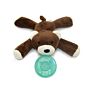 Funny Stuffed Plush Animal Baby Pacifier Holder Toy with Clip Detachable Elephant Monkey Pacifier Toy