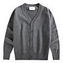 Girl's Long Sleeve Jacket Children's Sweater Cardigan Parent Dress Zhongda Children's Knitted Cardigan Boys a Generation of Hair
