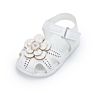 Girl's White Closed-Toe Princess Dress Shoes Infant Gigi Fisherman Baby Sandal Infant Size