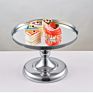 Gold Mirror Cake Stand Crystal Cupcake Fancy Wedding Party Birthday Dessert Trays round Tea Sweet Cake Stand