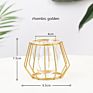 Grace Glass Vase Modern Hydroponic Iron Line Flower Glass and Gold Vases Plant Holder Home Decor Vase Crystal Glass