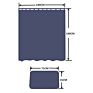 Green Tropical Plants 100% Polyester Print Shower Curtains for Bathroom