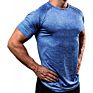 Gym Clothing T-Shirt Mens Tops Bodybuilding Fitness Muscle Showing Compressed Tight Fit Design Gym Wear Men's Shirts