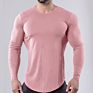 Gym Fitness Tight Fitting Quick Drying Long Sleeves Men Running Shirts Long Sleeve Solid Shirt Men Sport Tshirt