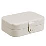 H234 Travel Multi-Function Storage Boxes Portable Earrings Rings Bracelet Organizer Imitation Leather Jewelry Box 3 Colour