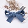Hair Accessories for Kids Bow Corduroy Fabric Knot Bows Hair Clips for Girls