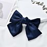 Hair Barrette Girls Satin Fabric Multi Color Hair Bow with Clip