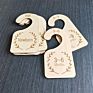 Handcraft Nursery Decor Wooden Baby Closet Dividers for Baby Claoset Organizers Hanging