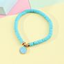 Handmade Colourful Smile Face Bracelets Polymer Clay Beads for Bracelet for Girls