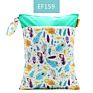 Happyflute Polyester Layer Baby Waterproof Zipper Wet Bag Diaper Bag with Handle