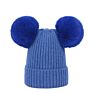 Hat Rex Rabbit Double Hairball Knitted Hat Mum and Baby Matching Beanie