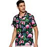 Hawaii Shirt for Men Floral Beach round Bottom Casual