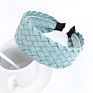 Headbands Adults Non Slip Hairbands Faux Leather Woven Headband