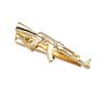 Hibos Acrylic Diamond Gold Tie Bar Customized Tie Clip