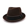 High-End Burgundy Short Brim Fedora 100% Wool Felt Hat Body For