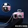 Hip Hop Flash Resin Camera Choker Necklace Vintage Illuminated Small Camera Pendant Necklace for Men Women