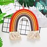 Home Decoration Room Big Size Macrame Woven Ornaments Photo Props Rainbow Wall Hanging