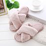 Home Indoor Luxury Fluffy Slippers Fur Slippers for Women