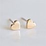 Hypoallergenic Love Ear Studs Post Simple Minimalist Earrings Tiny Cute Female 316L Stainless Steel Heart Stud Earrings