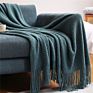 Ihome in Stock Textured Soft Sofa Souch Decorative Knit Cashmere Woven Throw Blanket