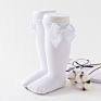 In Stock Knee High Sweet Organic Cotton Cute Children Ruffle Baby Girl Socks with Bow