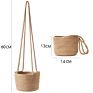 Indoor Rattan Durable Hanging Plant Baskets Flowers Pot Hanging Pots for Garden with Rope Handle