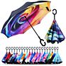 Innovated C Handle Reserve Double Layer Umbrella Double Ribs Umbrella