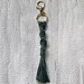 Ins Luxury Handmade Boho Decor Woven Macrame Tassel Crochet Mini Wedding Gold Keychain Bag Charms Accessories