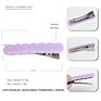 Ins Scallop Edge Hair Clips Wave Simple Bar Alligator Hair Clip Grips Color Hair Accessories