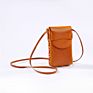 Japanese Hand-Made Leather Leather Bag with One Shoulder and Cross Body Vertical Mobile Phone Bags