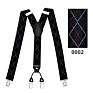 Kaidvll Pattern Design Y Back Adjustable Clip Promotional Leather Suspenders