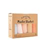 Kangobaby 5 Pack Multi-Functional 60*60 Bamboo Cotton Toddler Muslin Blanket Print Baby Burp Cloth Set