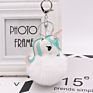 Kazufur Unicorn Fur Ball Bag Charm Pony Faux Fur Ball Keychain 8Cm