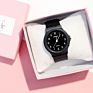 Kegllect Watch Simple Design Black Contracted Both Men and Women Watch