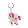 Keychain Cute Rainbow Unicorn Cartoon Key Holder Key Rings Gift for Girl Women Bag Pendant Accessories Jewelry