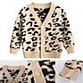 Kids Leopard Sweater Children Boy Girl Autumn Spring Knitted Cardigan Sweater Coat Toddler Jacket Outerwear Clothes