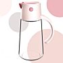 Kitchen Automatic Open Close Olive Oil and Vinegar Glass Dispenser Cooking Oil Bottle Pp Plastic Handle